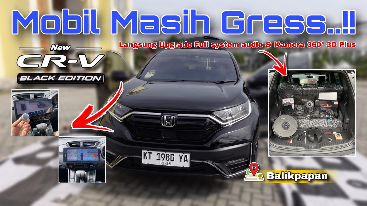 Honda CRV Turbo Black edition 2024 | Upgrade Full Audio, Multimedia & Kamera 360° | 📍Balikpapan
