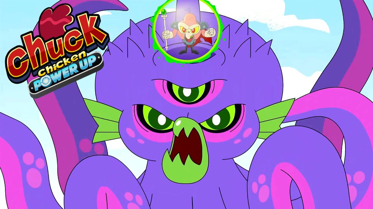 Chuck Chicken - Turbinando -  Ira do Kraken - Desenhos animados de super-heróis