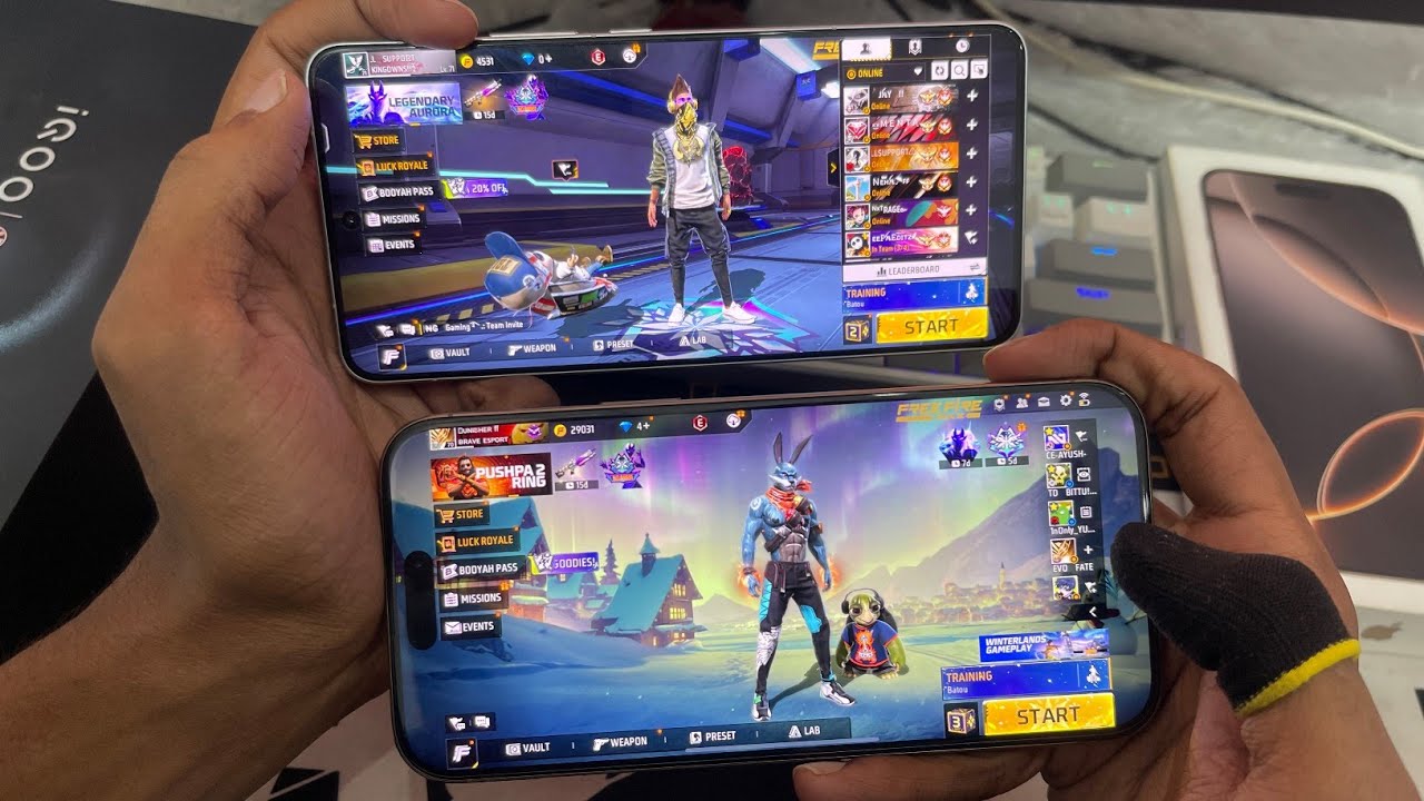iPhone 16 Pro Max vs IQOO 13 Unboxing 🎁 And Gaming Test Garena Free Fire