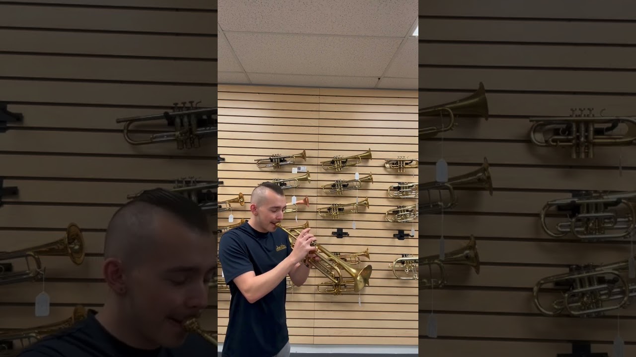 Check out Logan on he the Adams A1v2! #acb #trumpeter  #trumpet #adamsbrass #austincustombrass