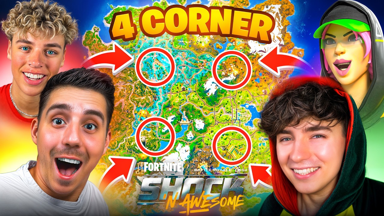 4 CORNER CHALLENGE mit MEXIFY, RUBIX & DAVENITE!🔥