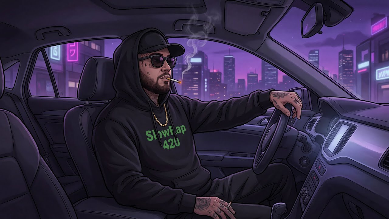 Late Night Drive 🌌 Slow Rap 420 | Chill Hip Hop While Smoking & Cruising the City