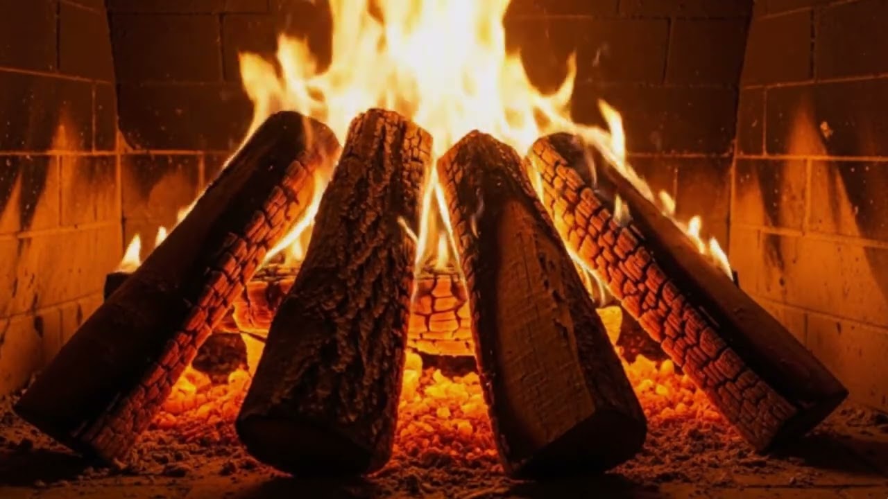 NO ADS 🔥 Fireplace 4K UHD! Crackling Fire Sounds & Cozy Fireplace Ambience