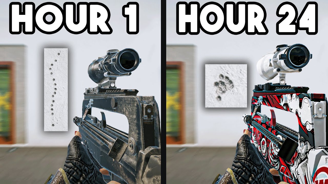 I used HIGH RECOIL Guns for 24 hours straight in SIEGE X