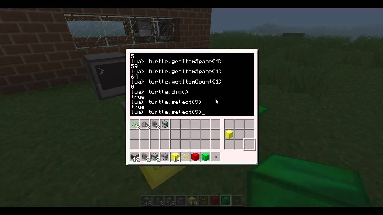 [Уроки] Minecraft Computercraft. Урок 10. Черепашки, основы
