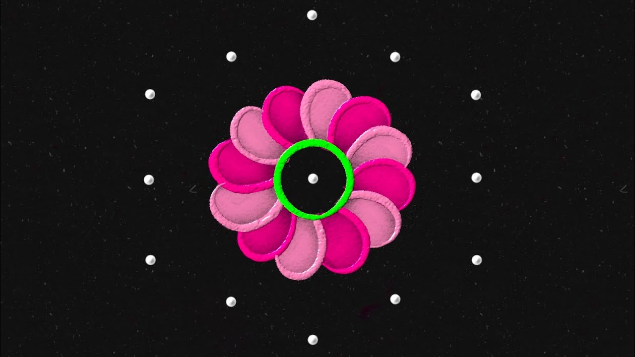 Easy Rangoli for beginners with 5*3 dots 🌸 5 dots simple muggulu | rangoli small | colour kolam