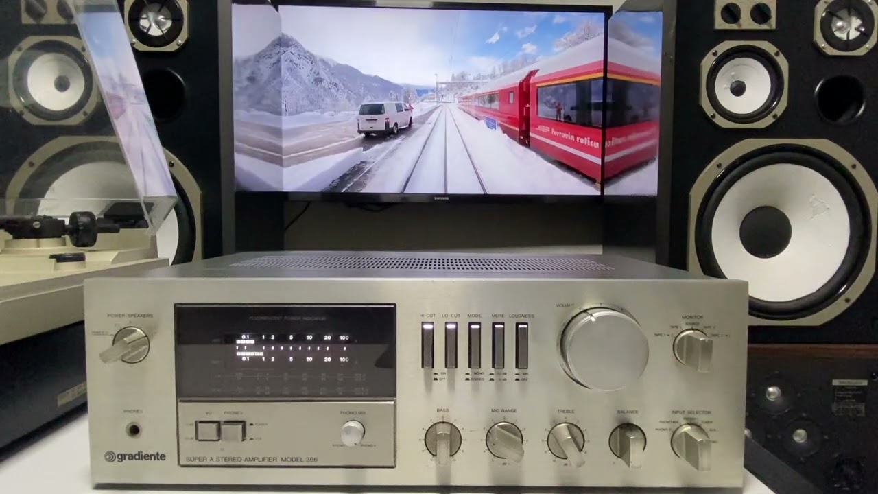 Amplificador GRADIENTE model 366 - SUPER A ativo - conservação raríssima