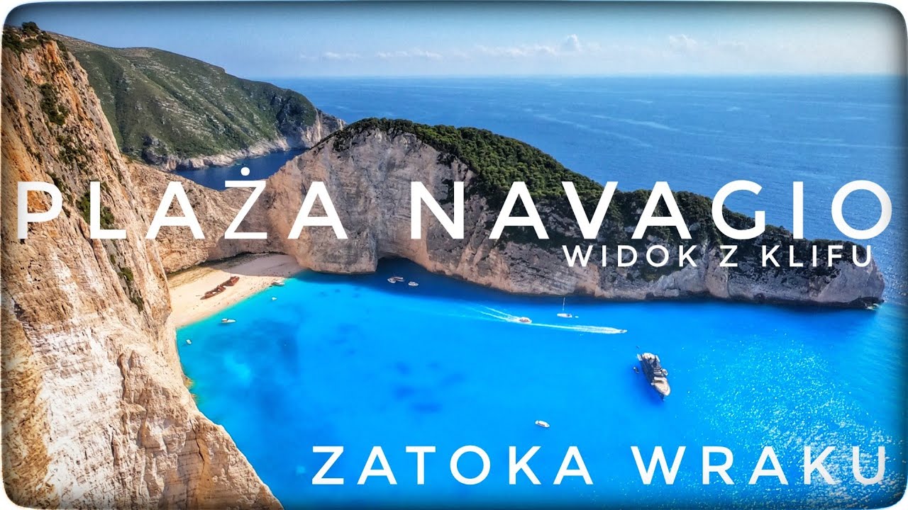 Zatoka Wraku - Plaża Navagio, widok z góry z klifu - Mix Północ Zante Magic Tours ZAKYNTHOS