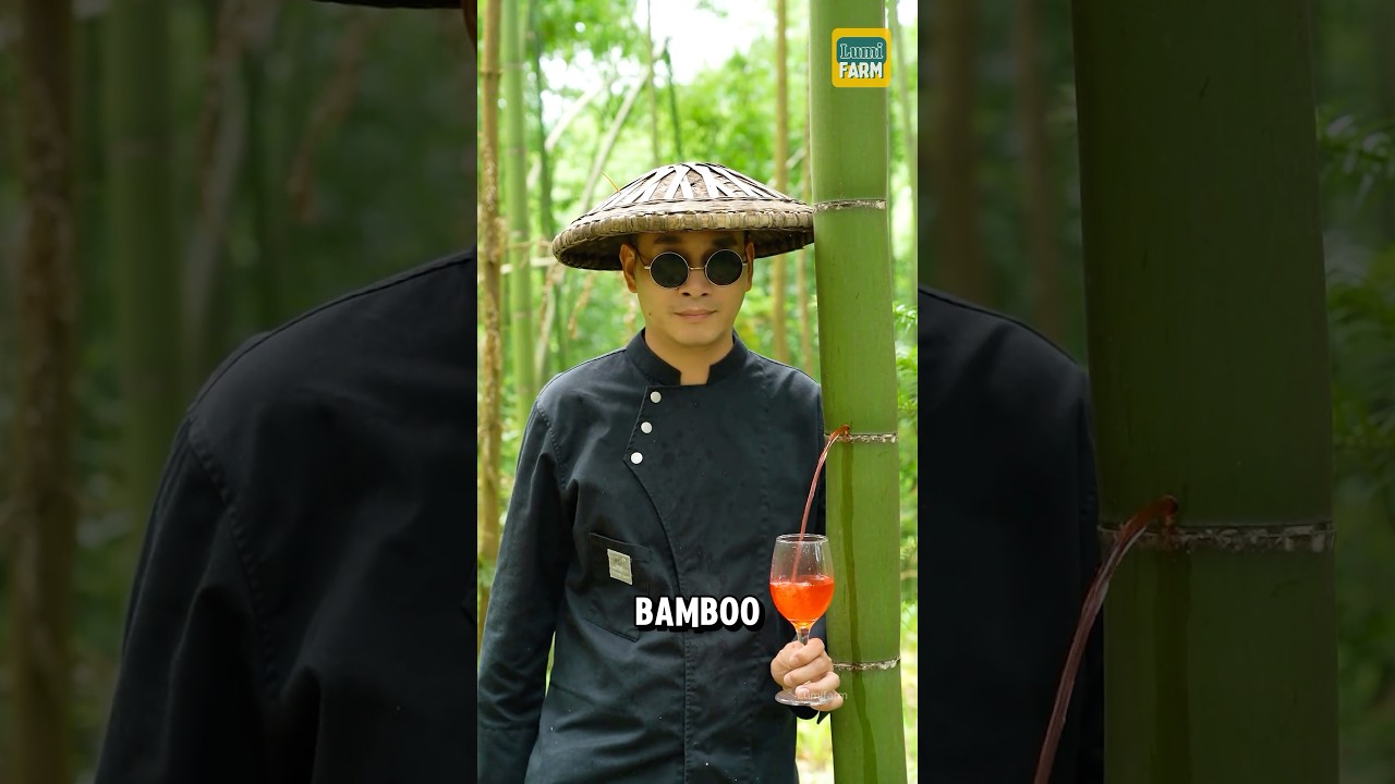 How do the Chinese make liquor from bamboo? #bamboo #shorts