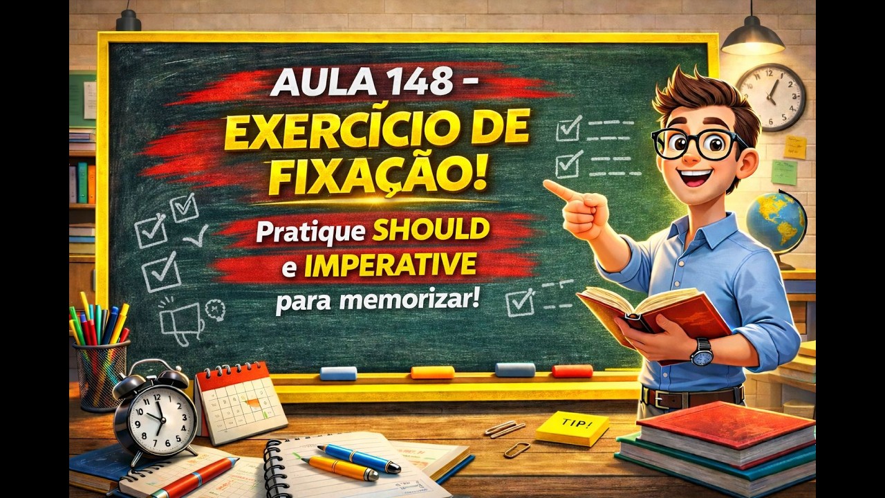 EXERCÍCIO DE FIXAÇÃO: IMPERATIVO E SHOULD PARA ORDENS E CONSELHOS -148