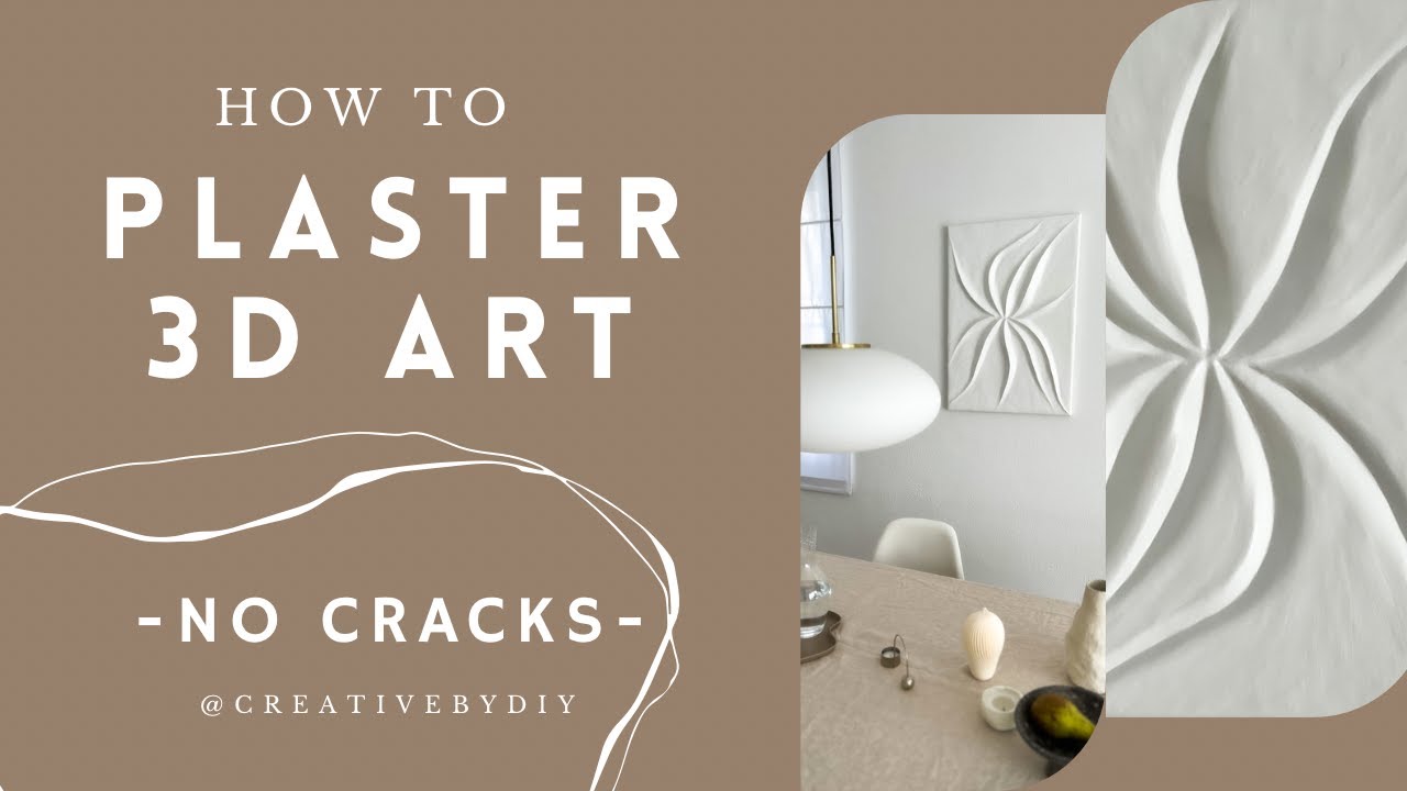 HOW TO create 3D WALL ART | Wall Filler and Plaster Art | DIY 3D Art technique tutorial-step by step