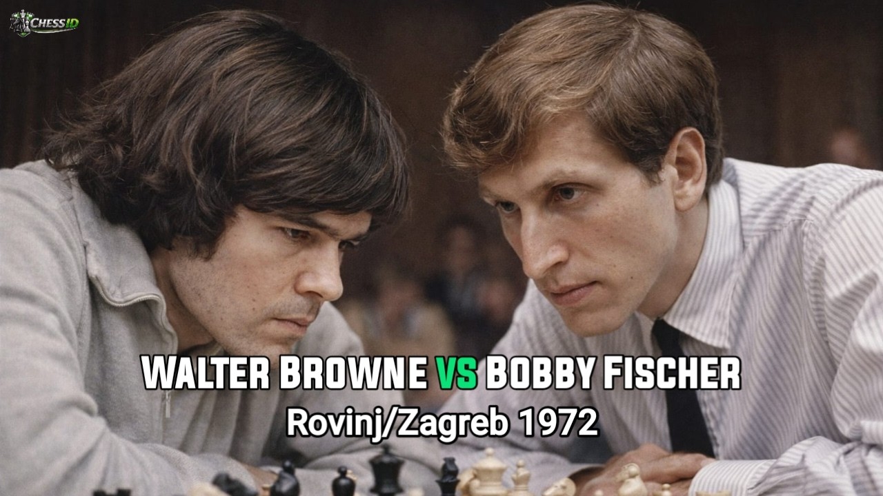 Walter Browne vs Bobby Fischer. Rovinj/Zagreb, Croatia 1972