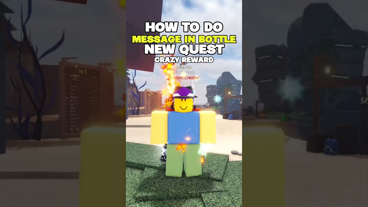 Message In Bottle Quest Tutorial on FISCH 🤩 #roblox #fisch #robloxfisch
