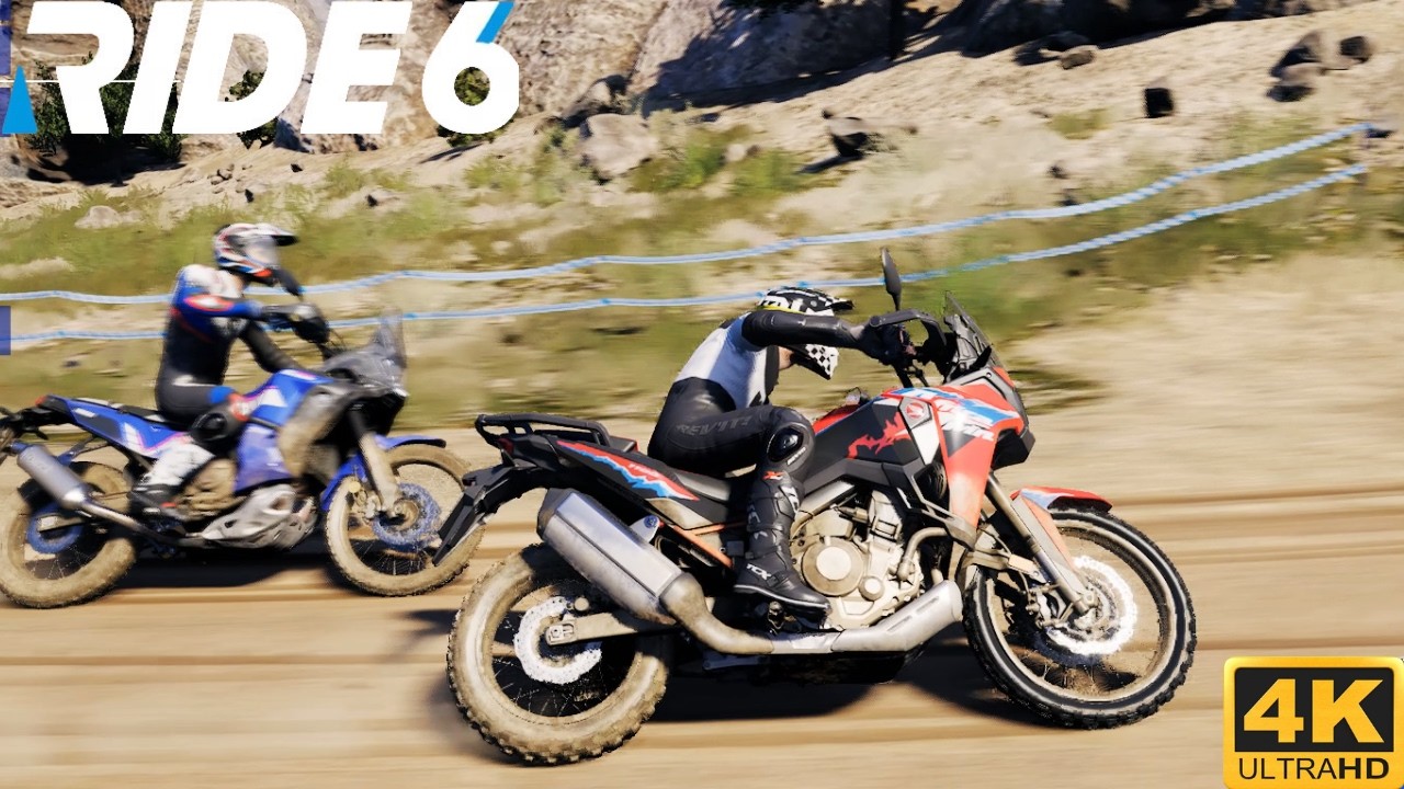 RIDE 6 -  HONDA CRF1100 L MotoCross - Ultra Realistic PC Gameplay Pasabag Valley - 4K 60FPS
