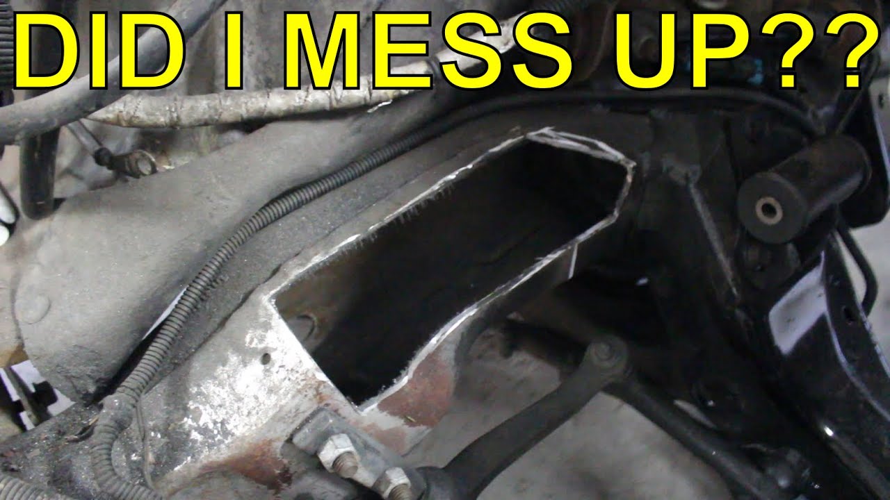 S10 LS SWAP ЧАСТЬ 7: ВЫРЕЗАНИЕ РАМЫ и добавление рулевого вала в стиле карданного шарнира