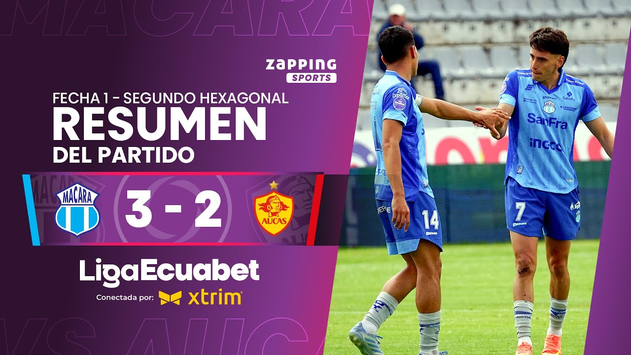 Macará 3 - 2 SD Aucas / Fecha 1 - Segundo Hexagonal  / Liga Ecuabet conectada por Xtrim