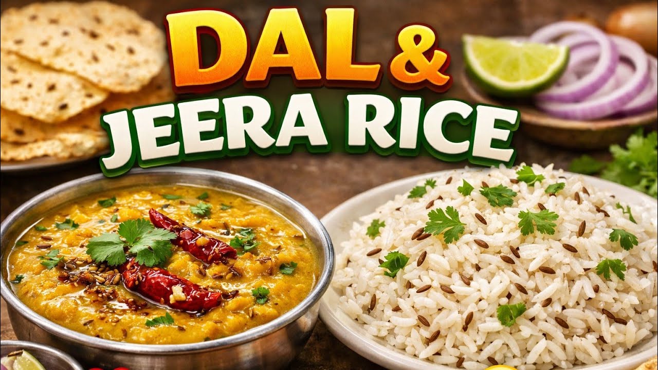 Dal & Jeera Rice – Pure Comfort Food! Simple, Tasty & Homestyle Meal Recipe