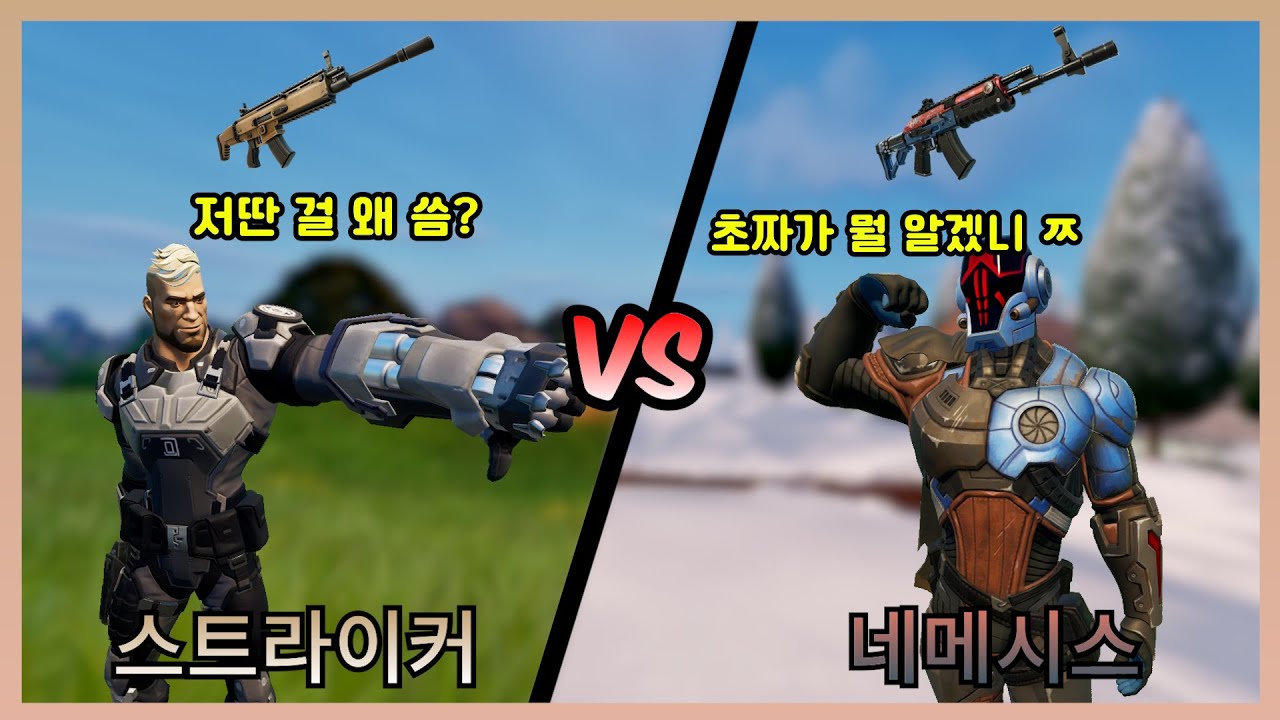 배그에 스카 VS M4가 있다면 우린 스트라이커 VS 네메시스다!!