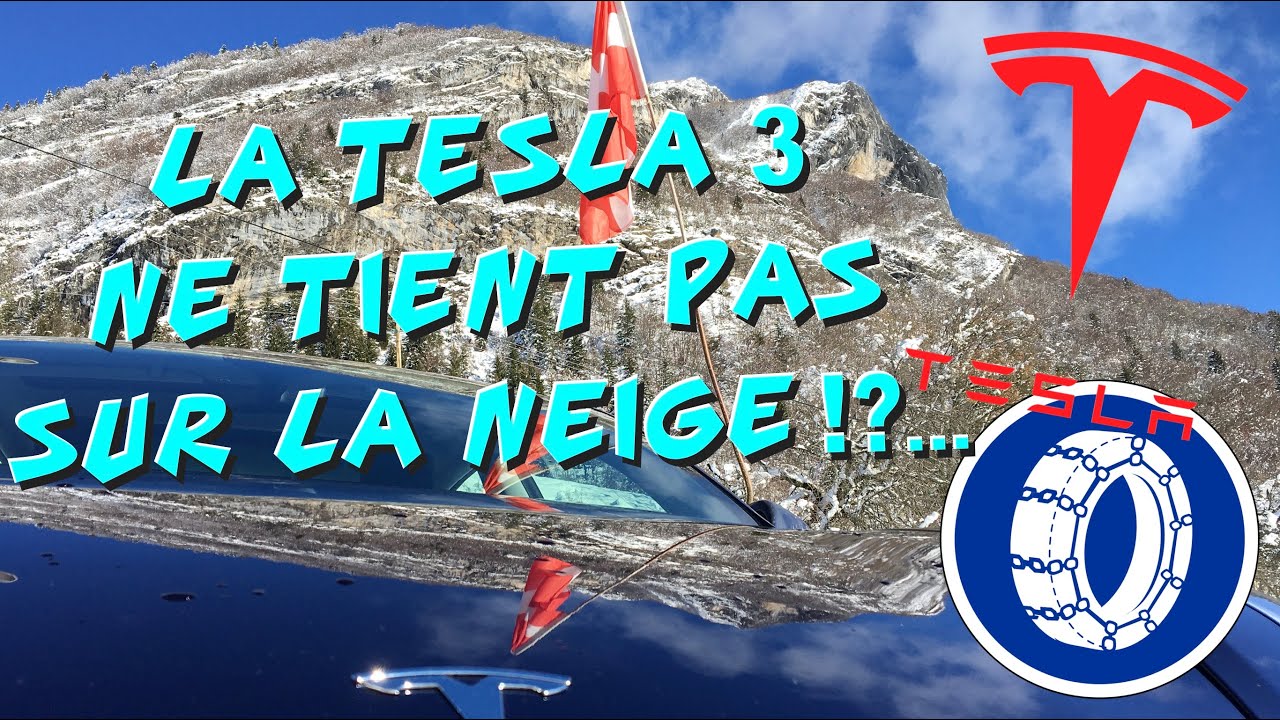 La Tesla 3 ne tient pas sur la neige !?...