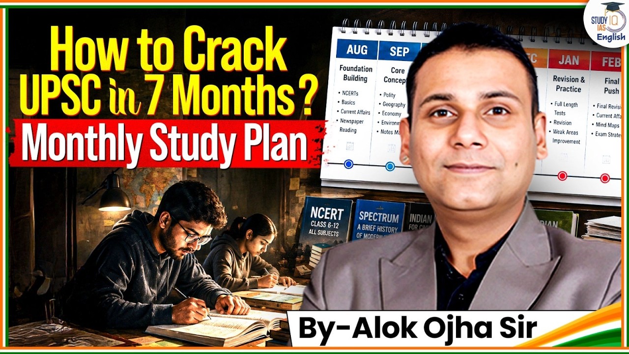 UPSC 2027 Preparation Strategy | Month-Wise Study Plan from August to February | Alok Ojha