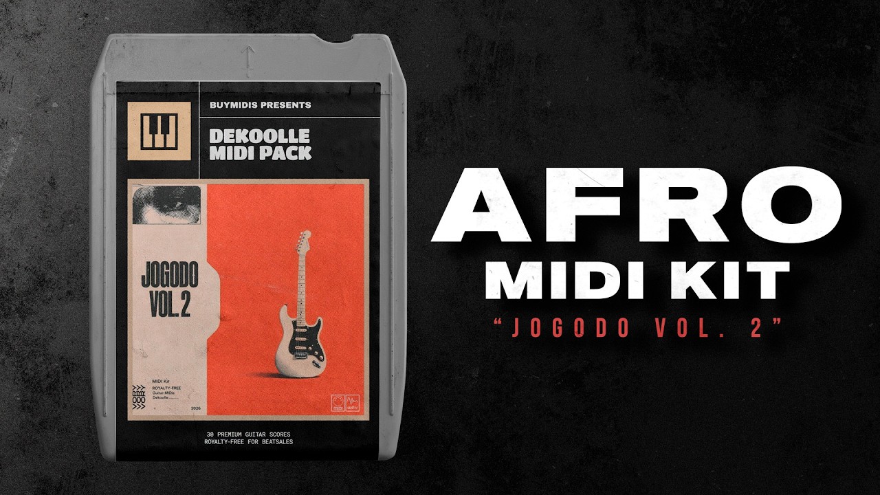 Afro Guitar MIDI & Sample Pack (Burna Boy, Wizkid, Rema, Asake & Omah Lay R&B Type Loops 2025)