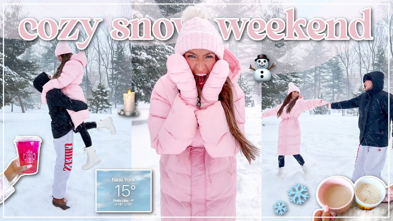 Cozy Snow Days at Home!❄️ | Playing in Central Park, Cozy Meals, Nights At Home | Lauren Norris