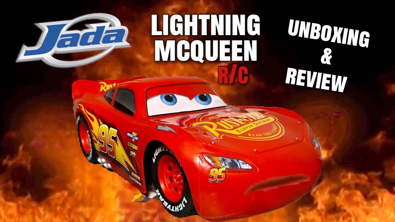Jada R/C Lightning McQueen Unboxing & Review - Disney Pixar Cars 1/24 RC Car