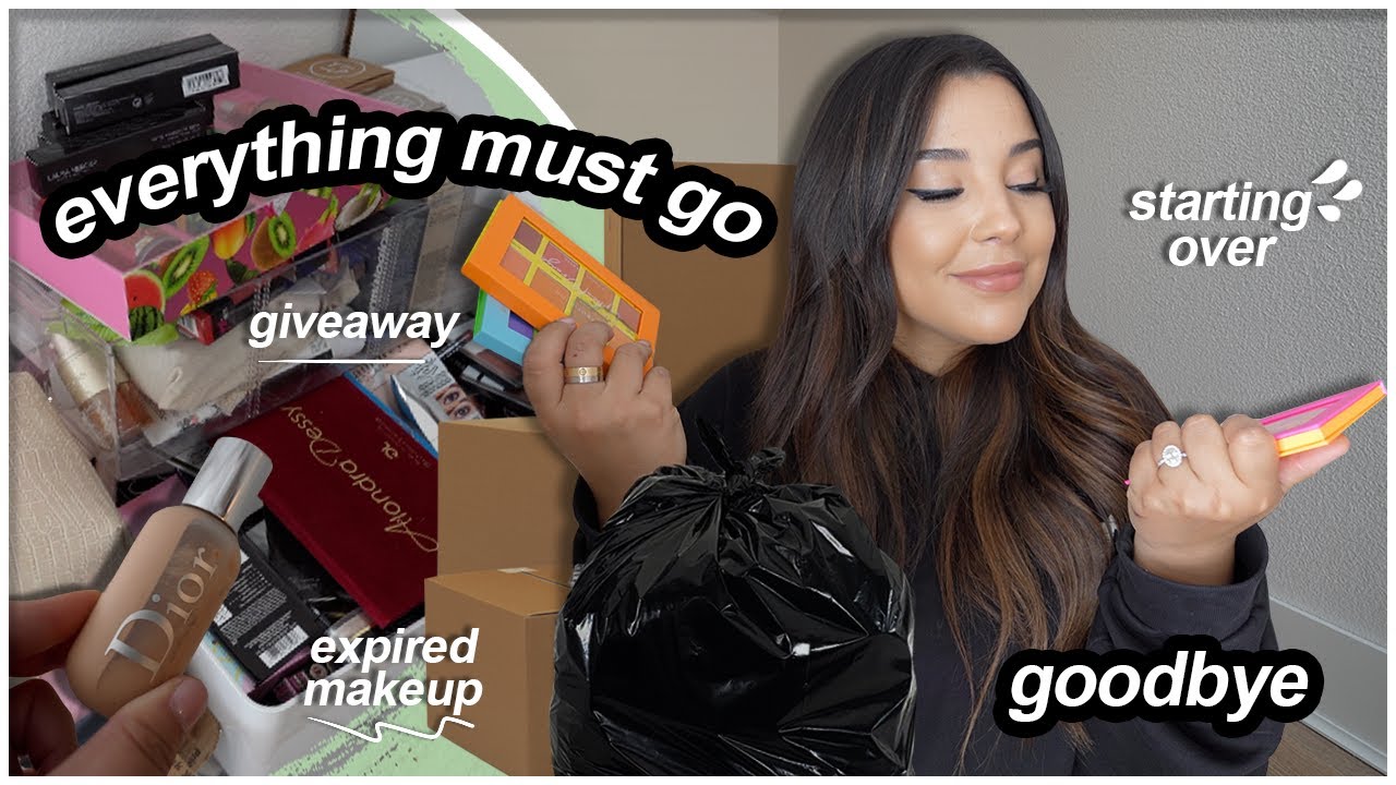 the end of an era | *throwing out my huge makeup collection + downsizing my beauty room*
