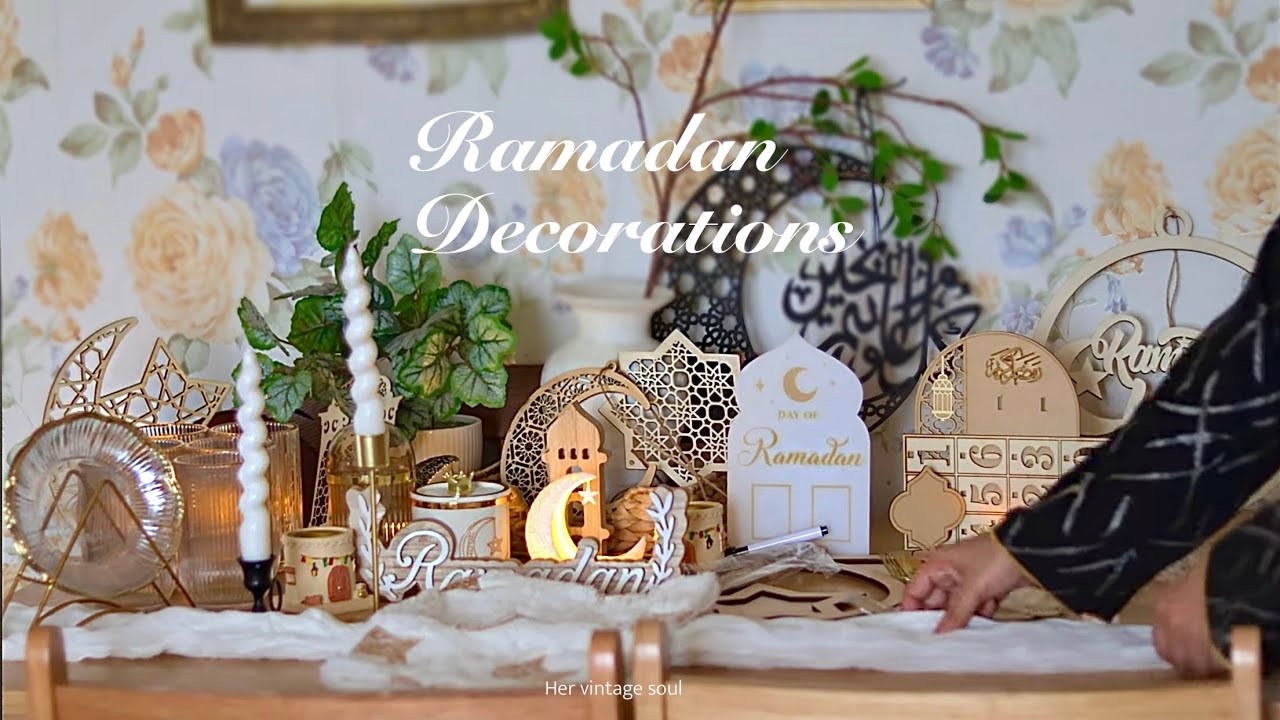 White & Neutral Ramadan Decoration haul 🌙🤍🕌\\ Aesthetic home decor purchases