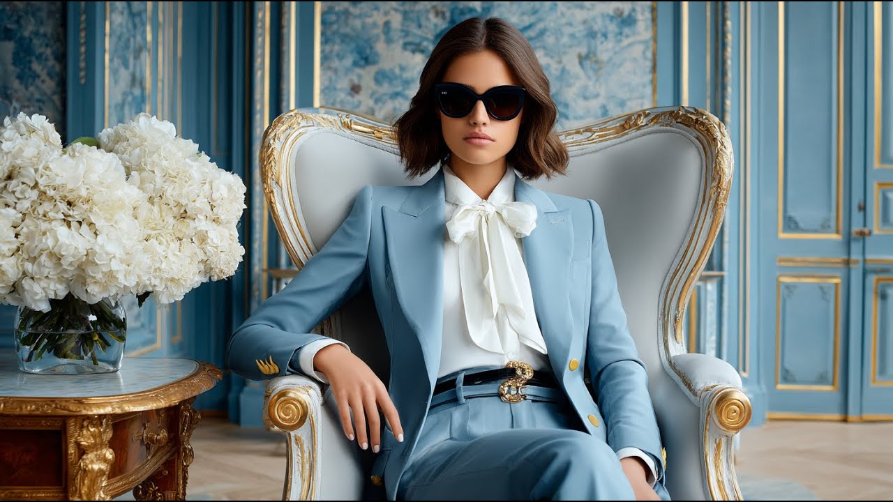 Коллекция Ralph Lauren весна-лето 2026: пыльно-голубой и шампанский оттенки. Изысканная летняя эл...