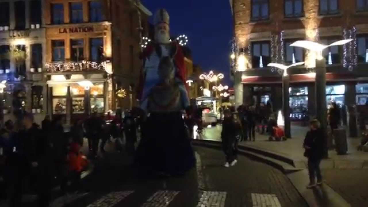 Baudouin IV - Sortie avec le géant Saint-Nicolas à Ath - 20 décembre 2014