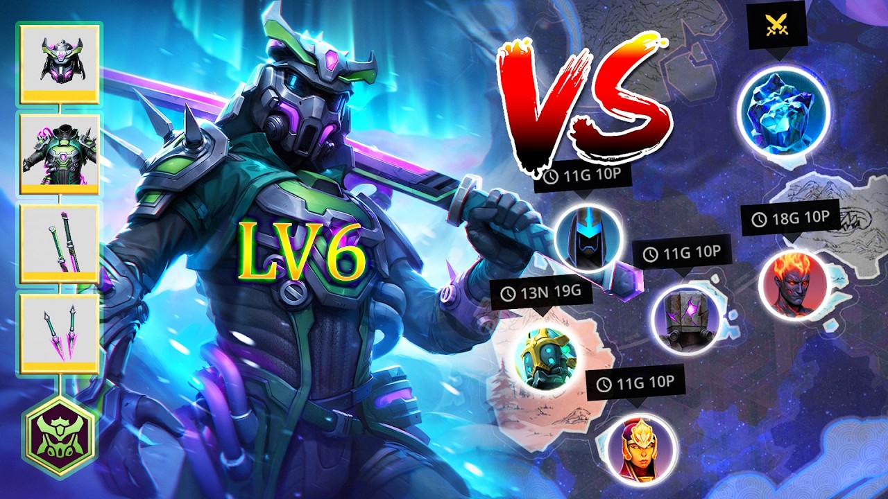 Shadow Fight 3: New Neon Phantom Lv6 Set Vs All Raid Boss