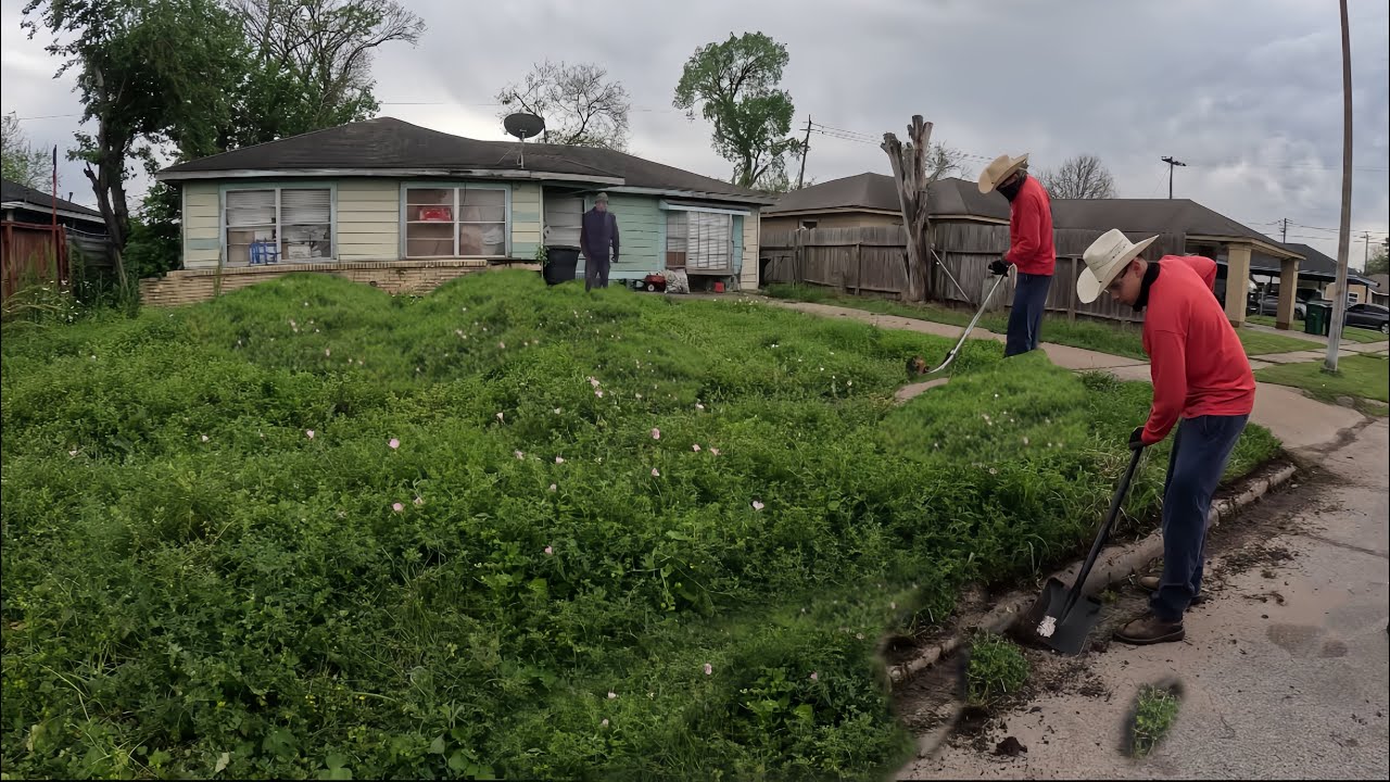 He said HE WILL MOW it HIMSELF, Until We SAID We CAN Do It FOR FREE- WORST YARD On The BLOCK
