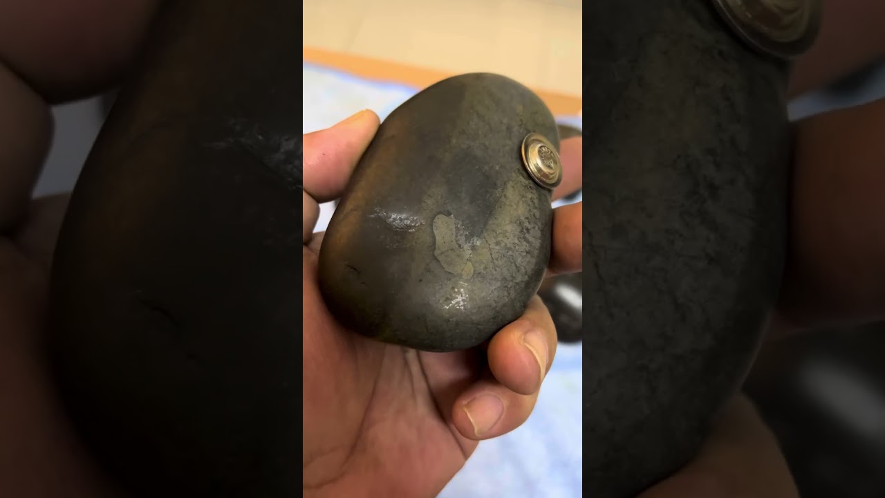 Stones that attract in magnet and have red spots inside, what type of stone is this? ￼