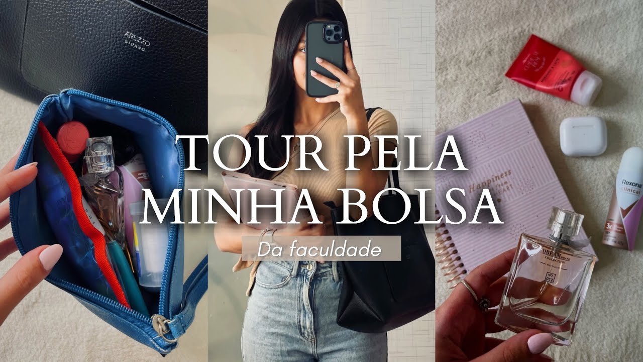 O QUE TEM NA MINHA BOLSA DA FACULDADE | mostrei tudo + dicas!✨
