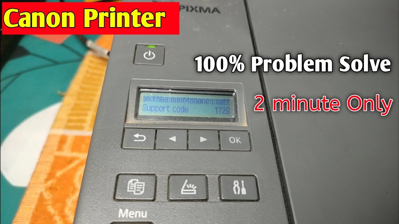 Canon printer support code 1726  100% problem solve