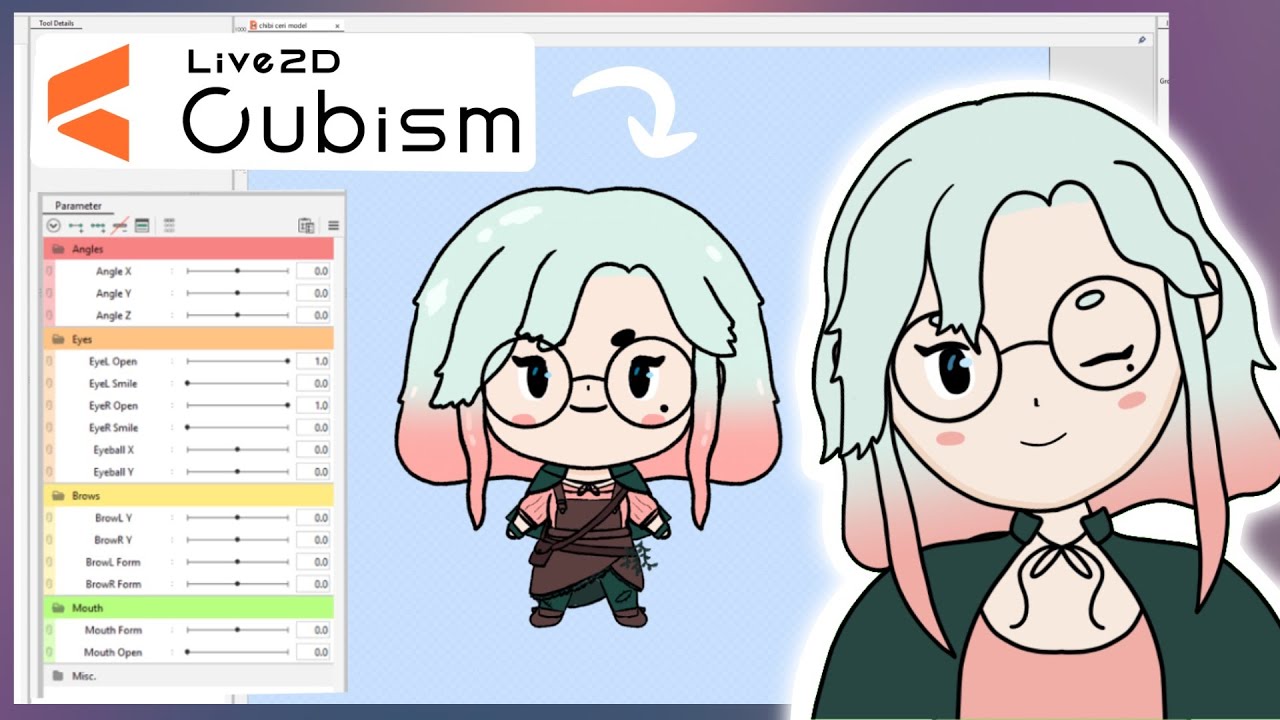 Rigging a Chibi Vtuber Model in Live2d Cubism!! [ Rigging Stream ]