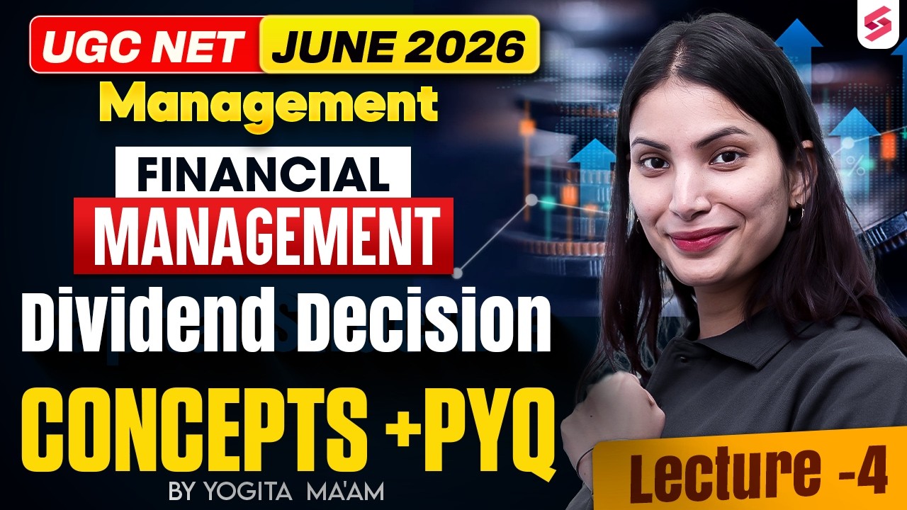 UGC NET Management Paper 2 | Financial Management | Dividend Decision UGC NET Management By Yogita