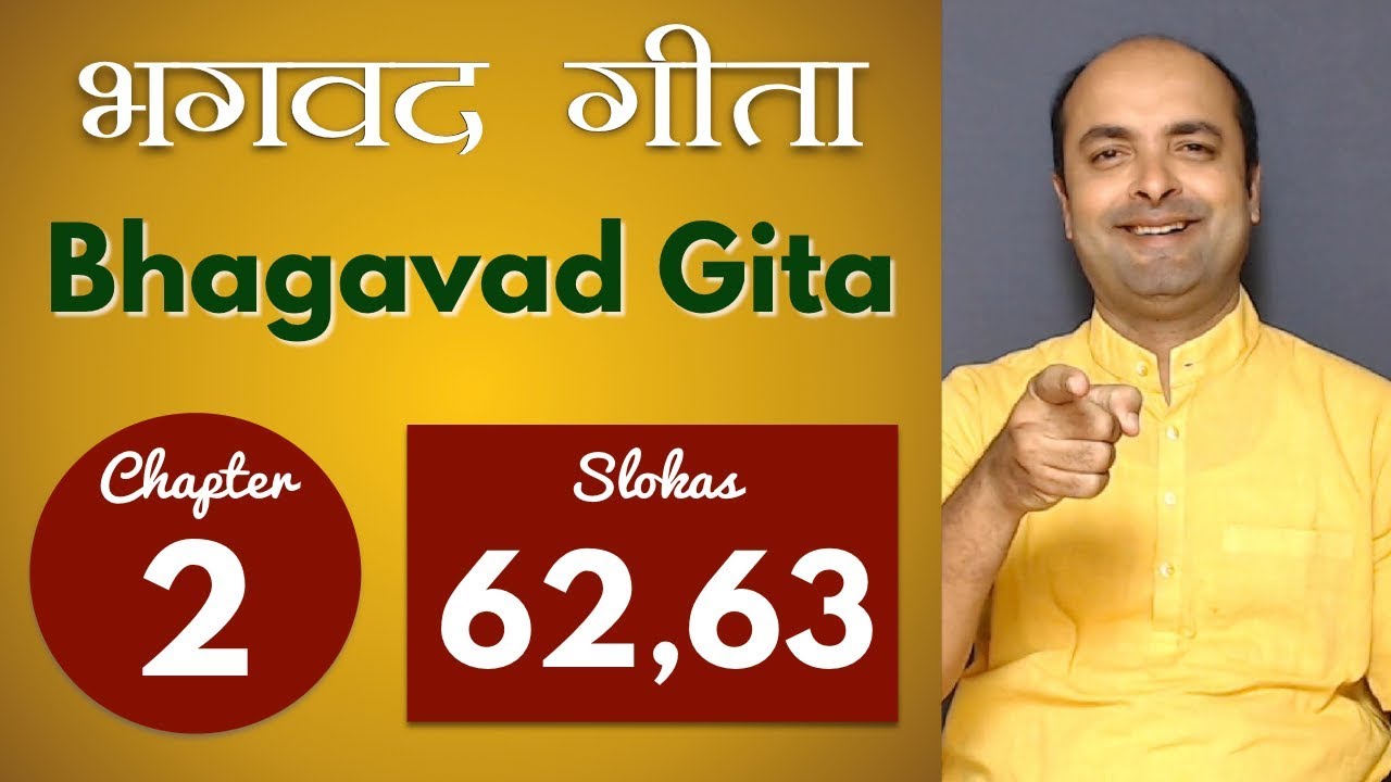 Bhagavad Gita Ch2 - 62nd & 63rd Shlokas | Shri Krishna | भगवद गीता हिन्दी में | Brijit Dighe
