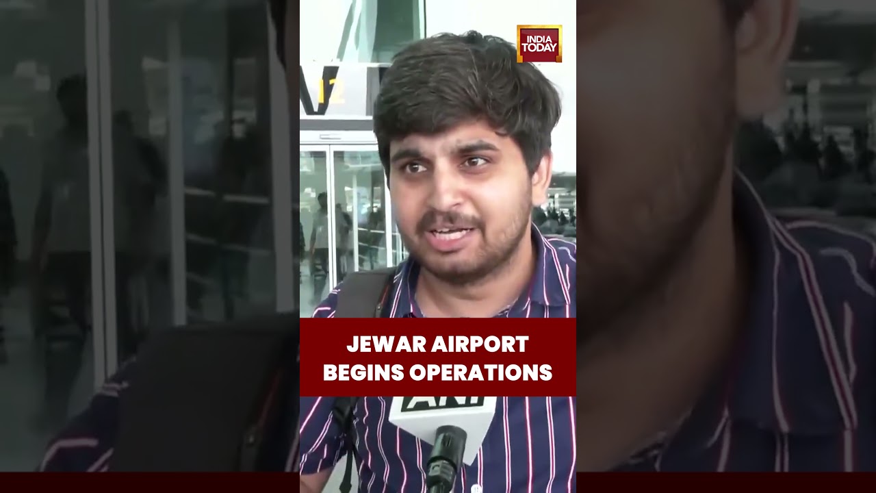 Jewar Airport Finally Takes Off! Passengers Celebrate First Flight #jewarairport #bangaluru #noida