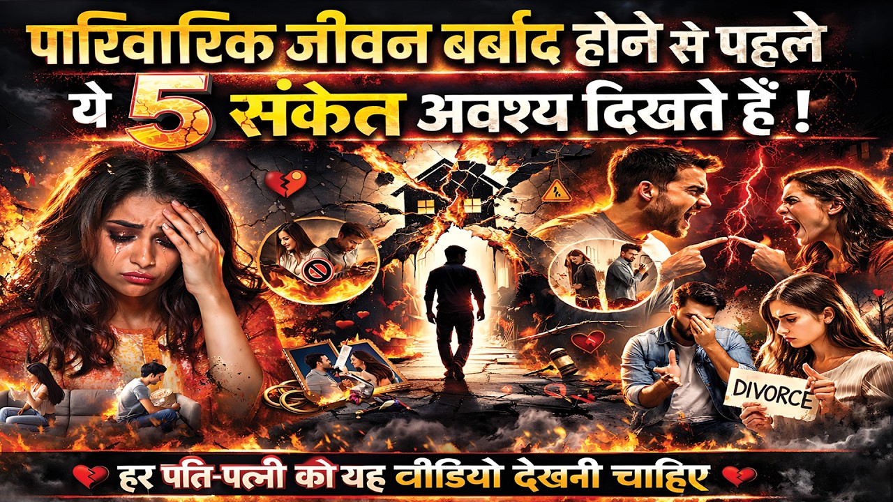 पारिवारिक जीवन के ख़त्म होने से पहले आने वाले 5 संकेत l Parivarik Jeevan Shiksha l PARAS PARIVAAR