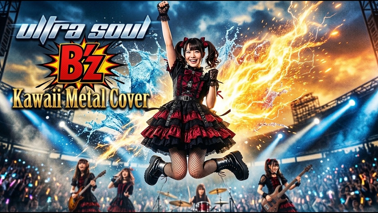B'z - ultra soul | Kawaii Metal Heavy Sound Ver. (AI Cover) 【歌詞付】
