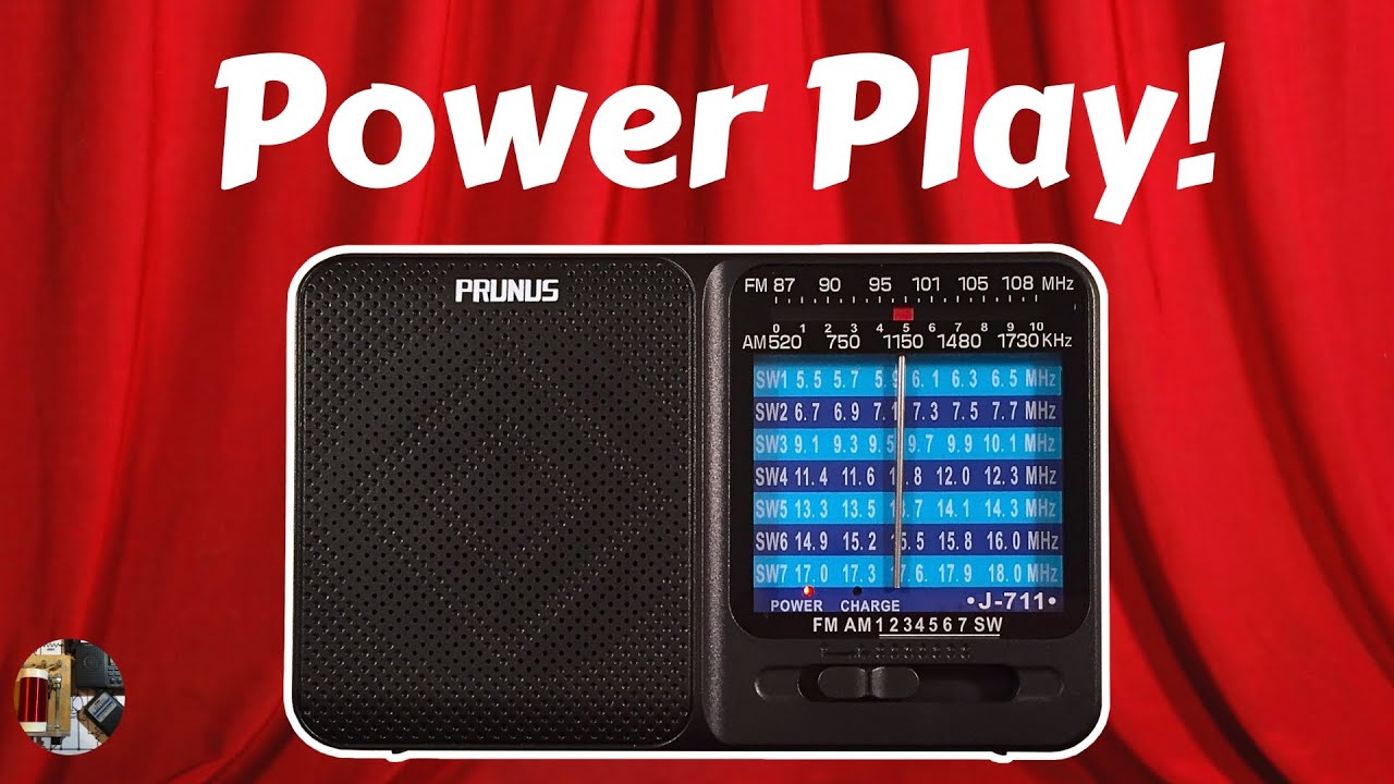 Dual Power! Prunus J-711 AM FM Shortwave Portable Radio Review