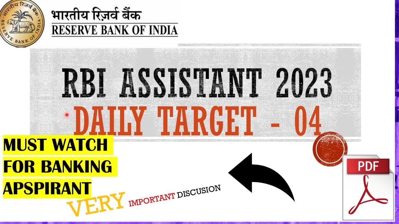 RBI Assistant 2023 Preparation Strategy | Study Plan | Daily Targets