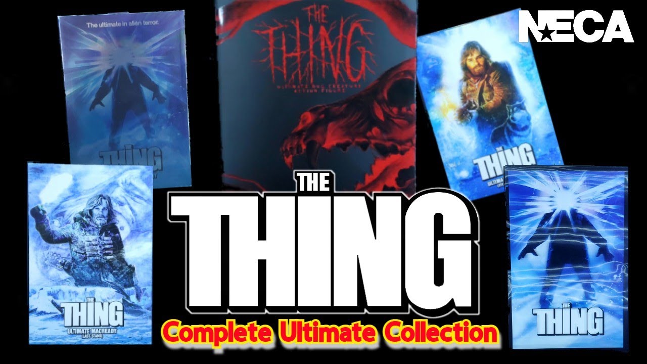 NECA The Thing Dog Creature + Complete Ultimate Collection Action Figure Horror Collectibles
