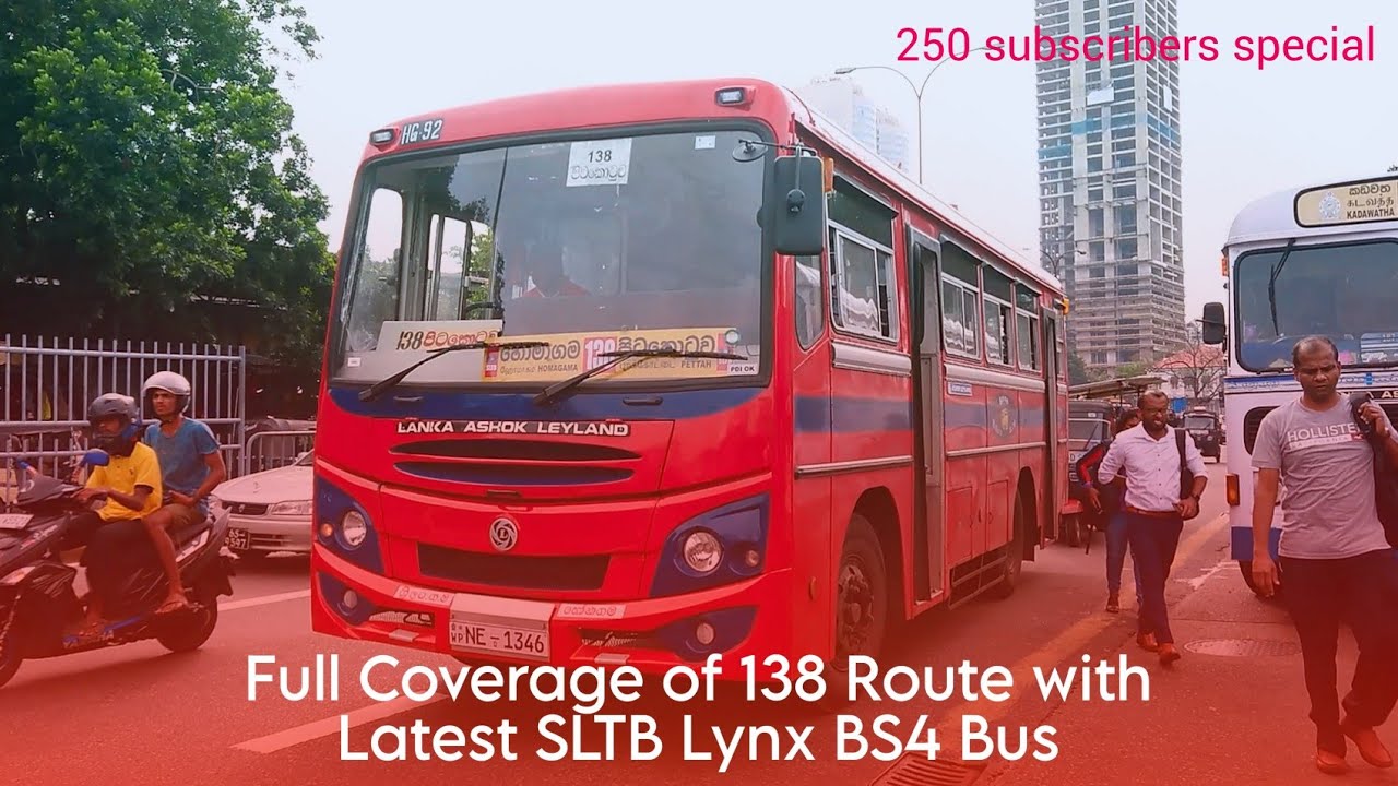 NSBM to Pettah Full Bus Journey On 138 Route with New SLTB Lynx Smart 4200 Small BS4 Bus
