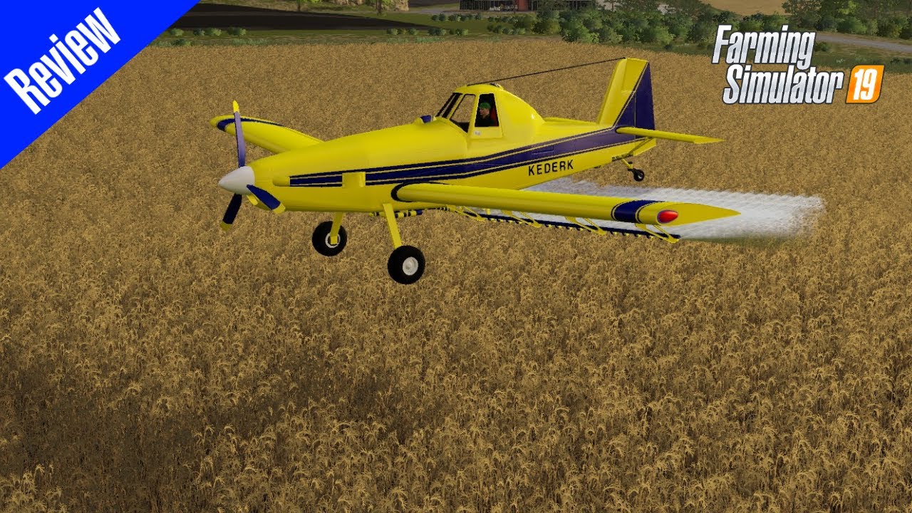 FLYING IN FARM SIM!?!?!  AT-602 Crop Duster by Perma's Modding - Mod Review - FS19
