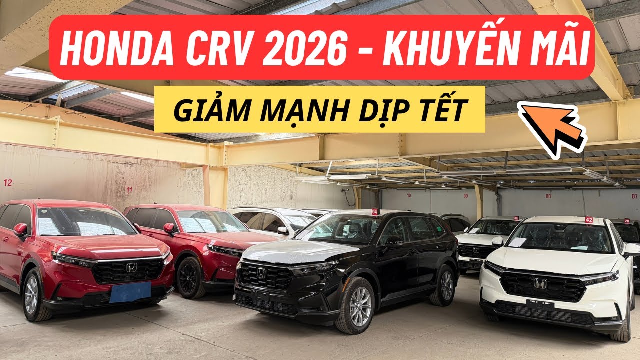 GIÁ LĂN BÁNH KHUYẾN MÃI - HONDA CRV 2026 | GIẢM MẠNH DỊP TẾT + PHỤ KIỆN