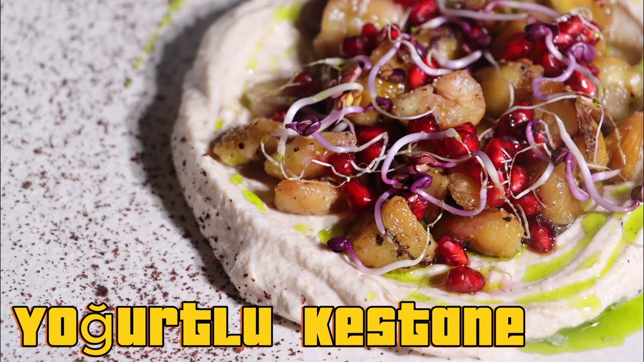 Tarçın ve Muskat Ceviziyle Tatlandırılmış Yoğurtlu Kestane! #meze #tarif #from #hsk #turkishfood