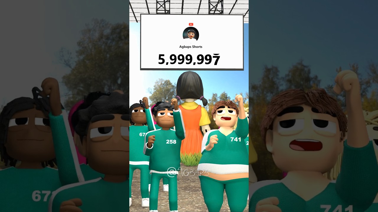 Czekamy na 6 milion&oacute;w subskrybent&oacute;w #squidgames #shorts